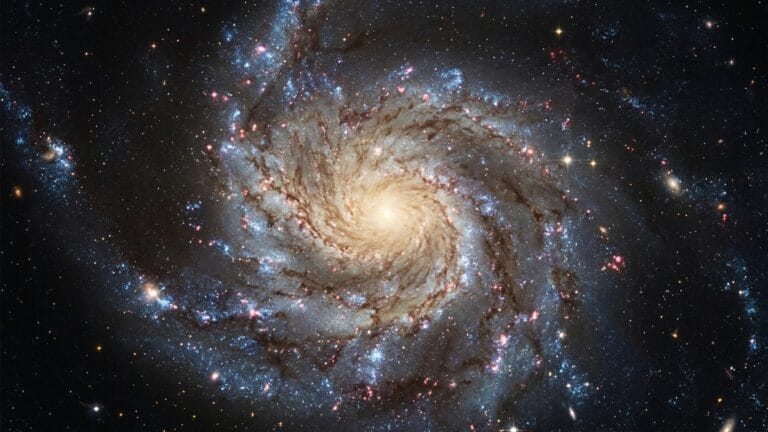 Ilustración editorial de regiones de formación estelar observadas con telescopios espaciales.