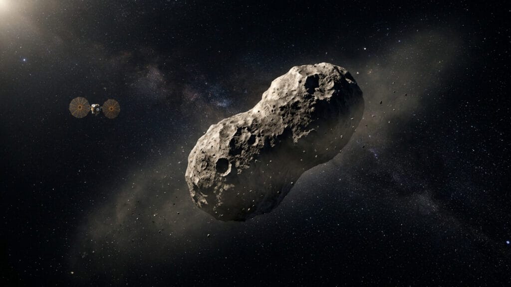 Misión Lucy: Donaldjohanson, el asteroide “cacahuete” que parece tambalearse