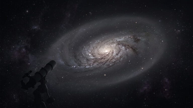 Imagen editorial ilustrativa: Imagen principal de cabecera editorial premium para un artículo de ciencia espacial, formato horizontal 16:9, panorámica amplia y limpia.