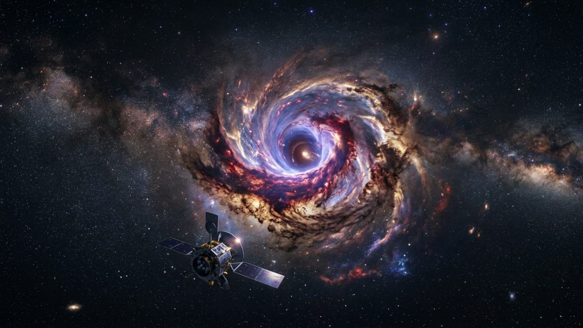 Imagen editorial ilustrativa: Portada editorial premium 16:9 para un artículo de Crónicas del Cosmos titulado "Crónicas del Cosmos".