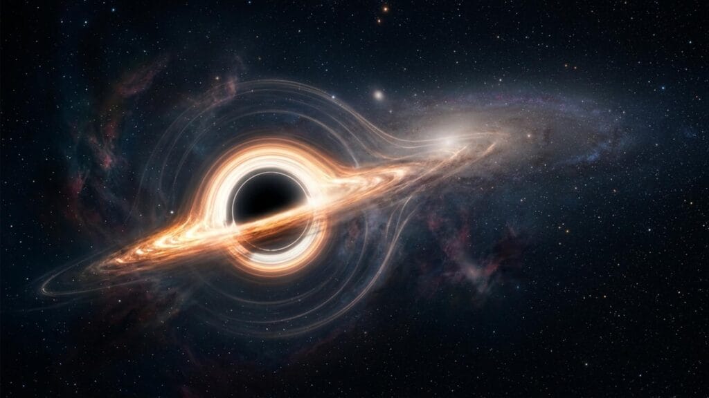 Ecos de luz y la sombra de la materia oscura cerca de agujeros negros supermasivos