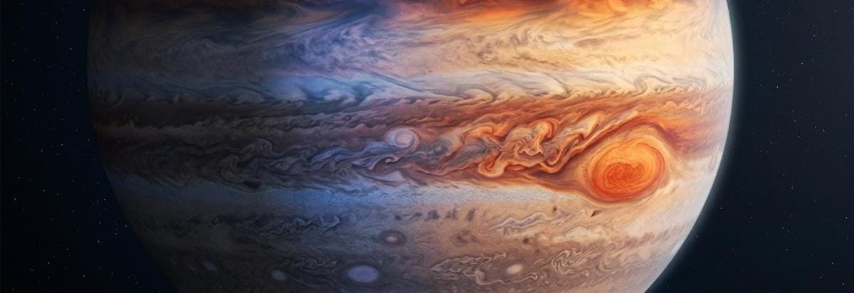 Perfil térmico y circulación atmosférica de HD 80606 b representados como una sección científica del planeta con flujos de calor y gradientes atmosféricos.