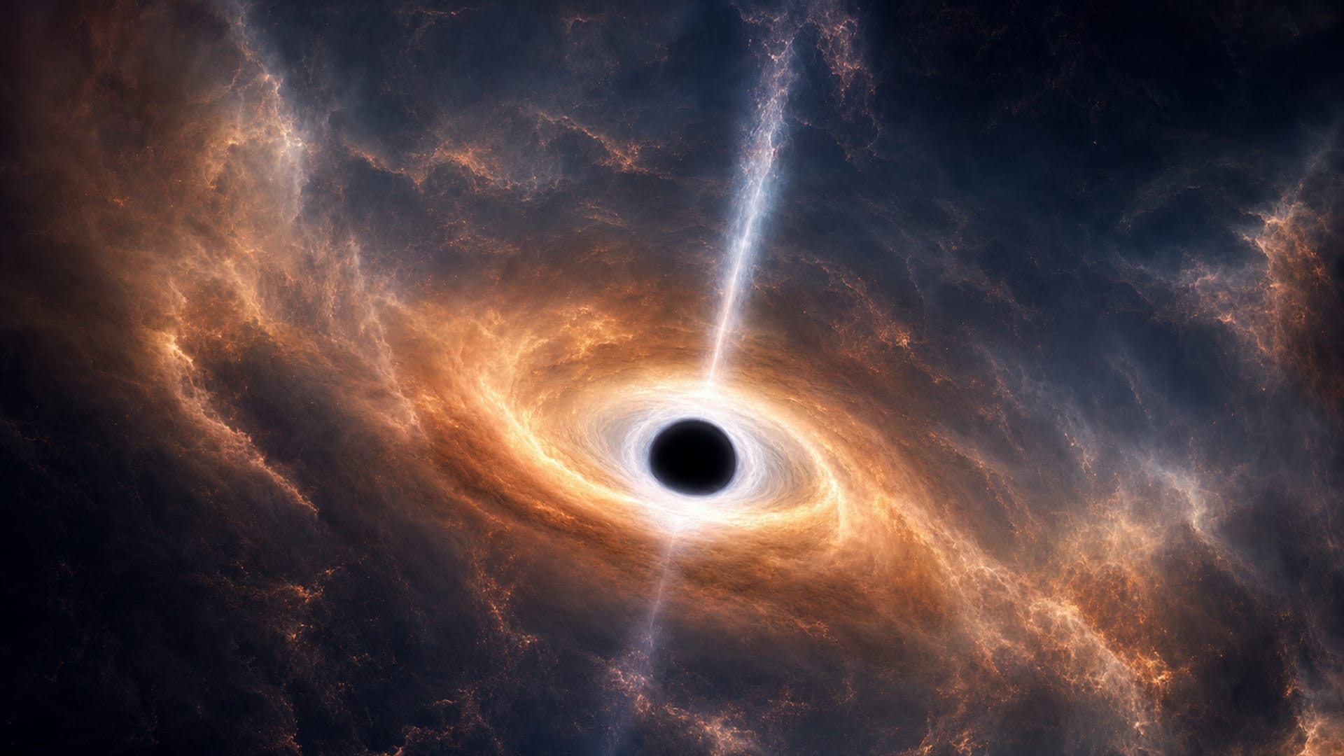 Ilustración de un objeto compacto rodeado por gas, en un contexto astronómico sobrio.